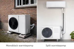 Vergelijking van een monoblock-warmtepomp en een split-warmtepomp