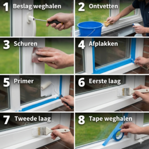 stappenplan kozijnen verfen