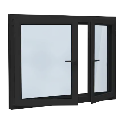 Aluminium kozijn - draaiklep