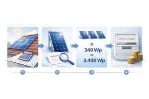 Stappen om de opbrengst van zonnepanelen te berekenen