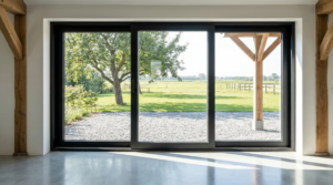 3 delige antraciet schuifpui