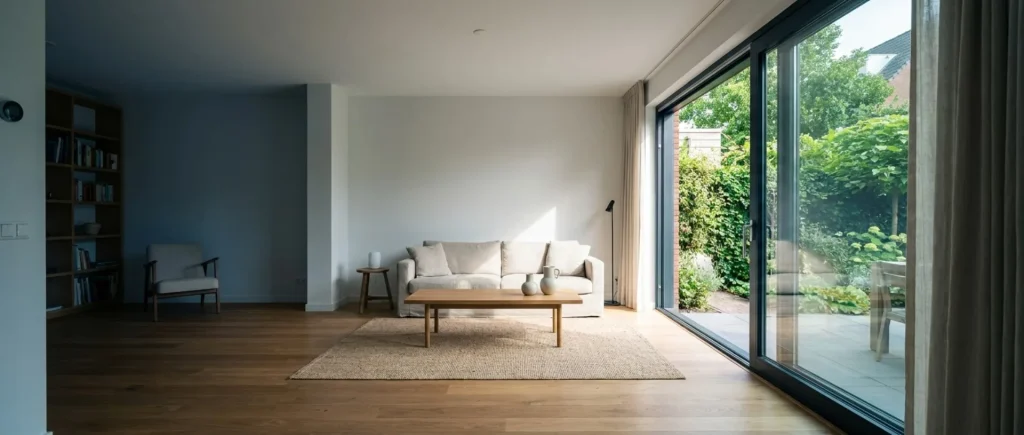 Kunststof schuifpui aan een Nederlandse woning