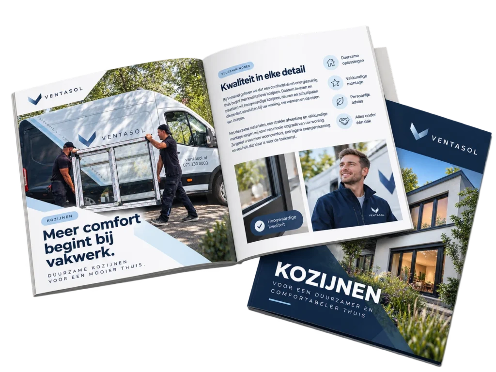 Gratis brochure van Ventasol over kozijnen
