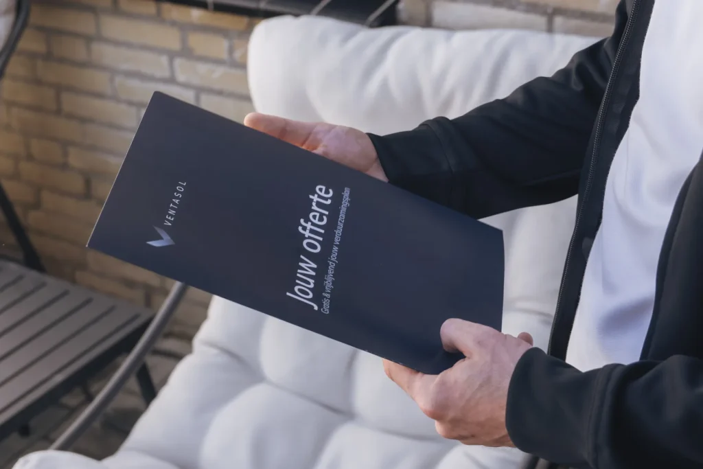 Offerte van Ventasol in de hand